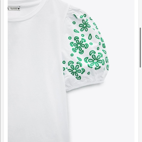 NEW Zara embroidery perforated shirt - Picture 4 of 8